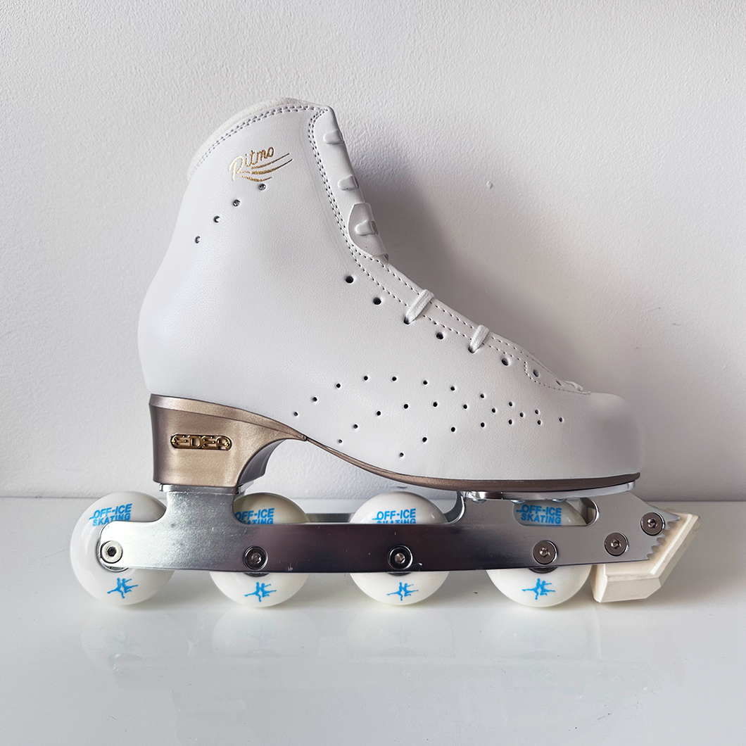 Edea Ritmo Roller Boot with Off-Ice blade Attached - Ivory